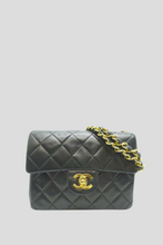 Load image into Gallery viewer, Black Lambskin 17cm Mini Flap Bag by Chanel
