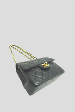 Load image into Gallery viewer, Black Lambskin 17cm Mini Flap Bag by Chanel
