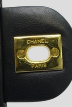 Load image into Gallery viewer, Black Lambskin 17cm Mini Flap Bag by Chanel
