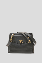 Load image into Gallery viewer, Black Caviar Coco Chain Shoulder Bag by Chanel
