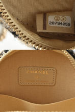 Load image into Gallery viewer, Beige Houndstooth Tweed 19 Round Clutch With Purse by Chanel
