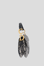 Load image into Gallery viewer, Blue Oblique Jacquard Mini Saddle Bag by Dior
