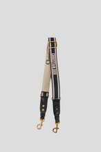 Load image into Gallery viewer, Blue Christian Dior Embroidery Adjustable Shoulder Strap by Dior
