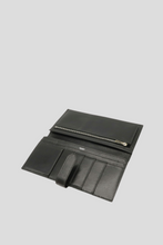 Load image into Gallery viewer, Black Bearn Wallet Box Calf Leather by Hermès
