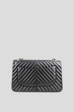 Load image into Gallery viewer, Black Chevron Caviar PHW Classic Jumbo Double Flap Bag by Chanel
