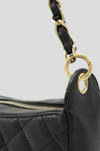 Load image into Gallery viewer, Black Caviar Chain Shoulder Bag by Chanel
