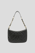 Load image into Gallery viewer, Black Caviar Chain Shoulder Bag by Chanel
