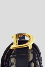 Load image into Gallery viewer, Blue Oblique Jacquard Mini Saddle Bag by Dior
