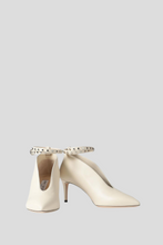 Load image into Gallery viewer, Ecru Lark 65 Studded Leather Pumps Size 36.5 by Jimmy Choo
