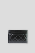 Load image into Gallery viewer, Black Lambskin Classic Card Holder by Chanel
