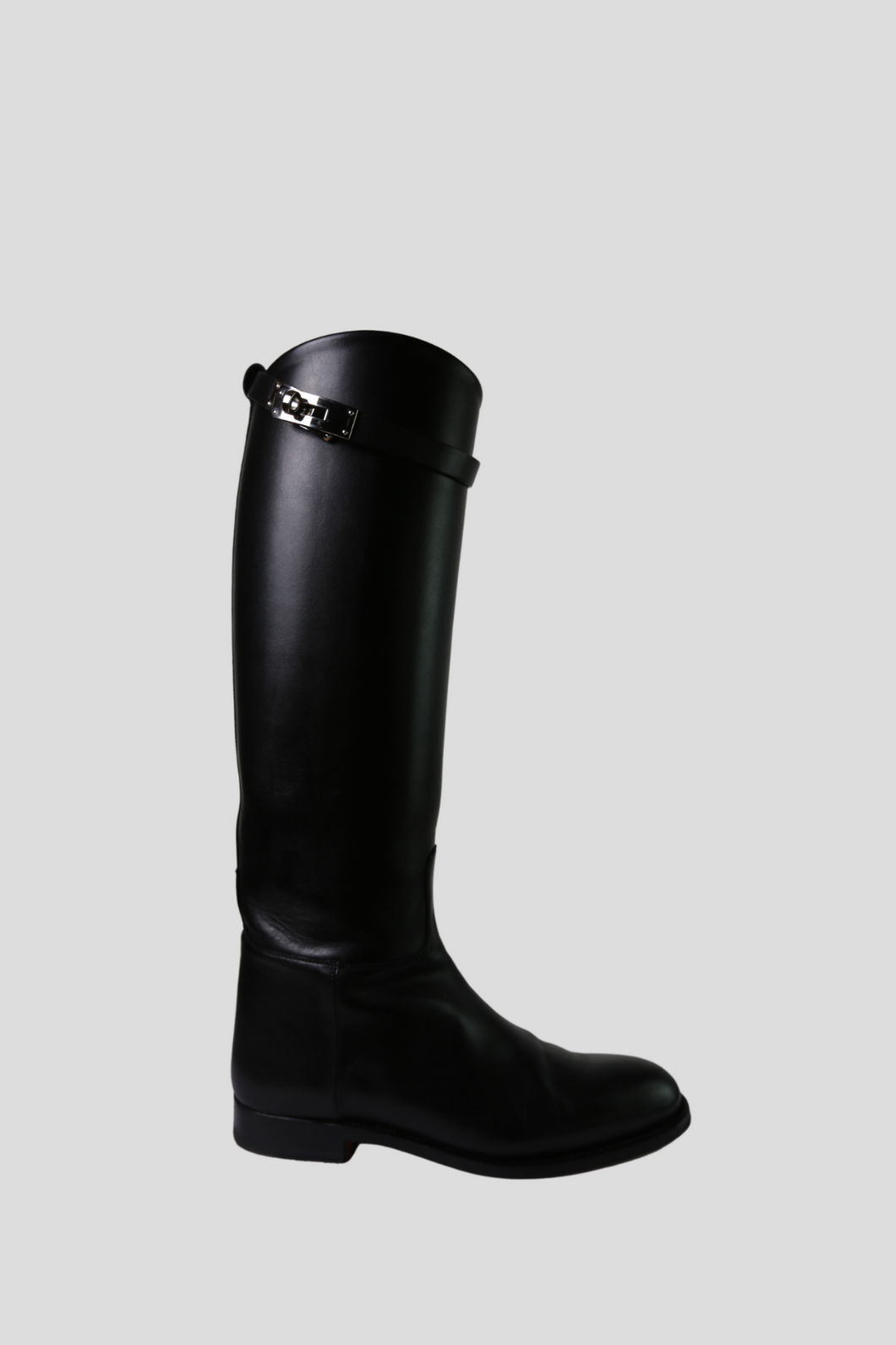 Black Jumping Boots Size 37.5 by Hermès