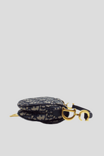 Load image into Gallery viewer, Blue Oblique Jacquard Mini Saddle Bag by Dior
