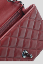 Load image into Gallery viewer, Deep Red Square Mini Flap Bag by Chanel
