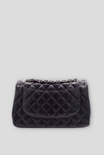 Load image into Gallery viewer, Black Lambskin Classic Jumbo Double Flap Bag by Chanel
