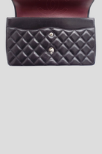 Load image into Gallery viewer, Black Lambskin Classic Jumbo Double Flap Bag by Chanel
