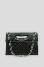 Load image into Gallery viewer, Black Foldover Shoulder Bag by Chanel
