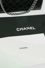 Load image into Gallery viewer, Black Foldover Shoulder Bag by Chanel
