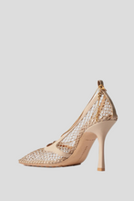 Load image into Gallery viewer, Chain Embellished Macramé and Leather Pumps Size 37 by Bottega Veneta
