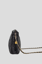 Load image into Gallery viewer, Black Lambskin Chain Camera Shoulder Bag by Chanel
