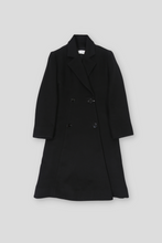 Load image into Gallery viewer, Black Double Breasted Cashmere Coat Size FR 36 by Dior
