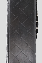 Load image into Gallery viewer, Black SHW Lambskin Maxi Single Flap Bag by Chanel
