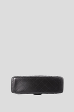 Load image into Gallery viewer, Black SHW Lambskin Maxi Single Flap Bag by Chanel
