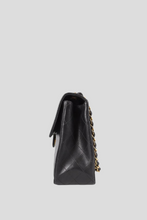 Load image into Gallery viewer, Black GHW Lambskin Maxi Single Flap Bag by Chanel
