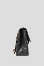 Load image into Gallery viewer, Black GHW Lambskin Maxi Single Flap Bag by Chanel
