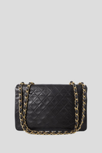 Load image into Gallery viewer, Black GHW Lambskin Maxi Single Flap Bag by Chanel
