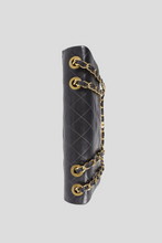 Load image into Gallery viewer, Black GHW Lambskin Maxi Single Flap Bag by Chanel
