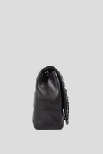 Load image into Gallery viewer, Black SHW Lambskin Maxi Single Flap Bag by Chanel
