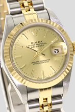 Load image into Gallery viewer, Datejust Champagne Dial Yellow Gold and Stainless Steel Watch by Rolex
